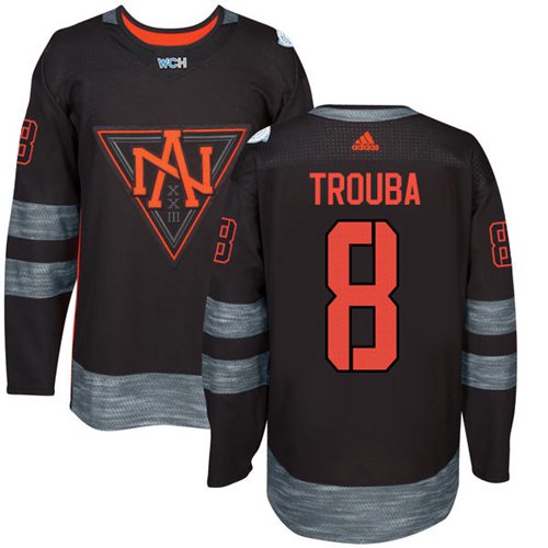 Team North America #8 Jacob Trouba Black 2016 World Cup Stitched NHL Jersey