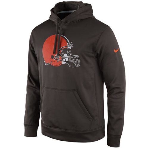 Cleveland Browns Nike Practice Performance Pullover Hoodie Brown [NikeNFL-Browns-990063] - $32. 
